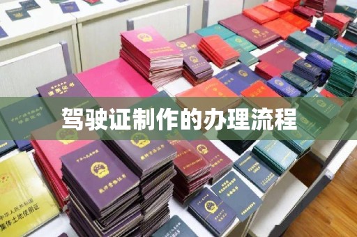 陆良驾驶证制作的办理流程